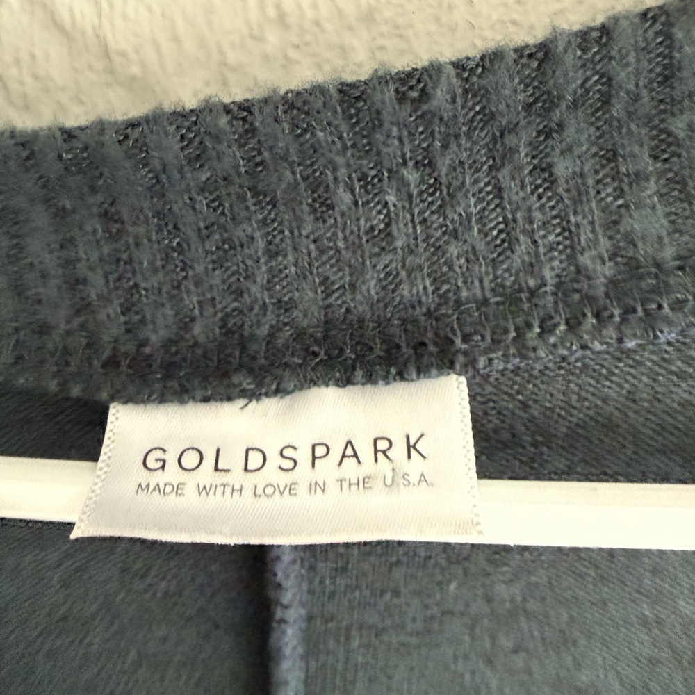 Dark sea green/blue V-Neck Poncho Sweater - Women's Cozy Layer - Picture 3 of 3